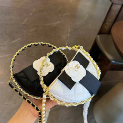 Túi Xách Chanel 23k Hula Hoop Black White